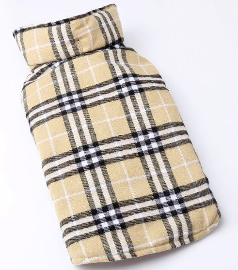 Beige plaid dog coat – TailoraStyle photo 10