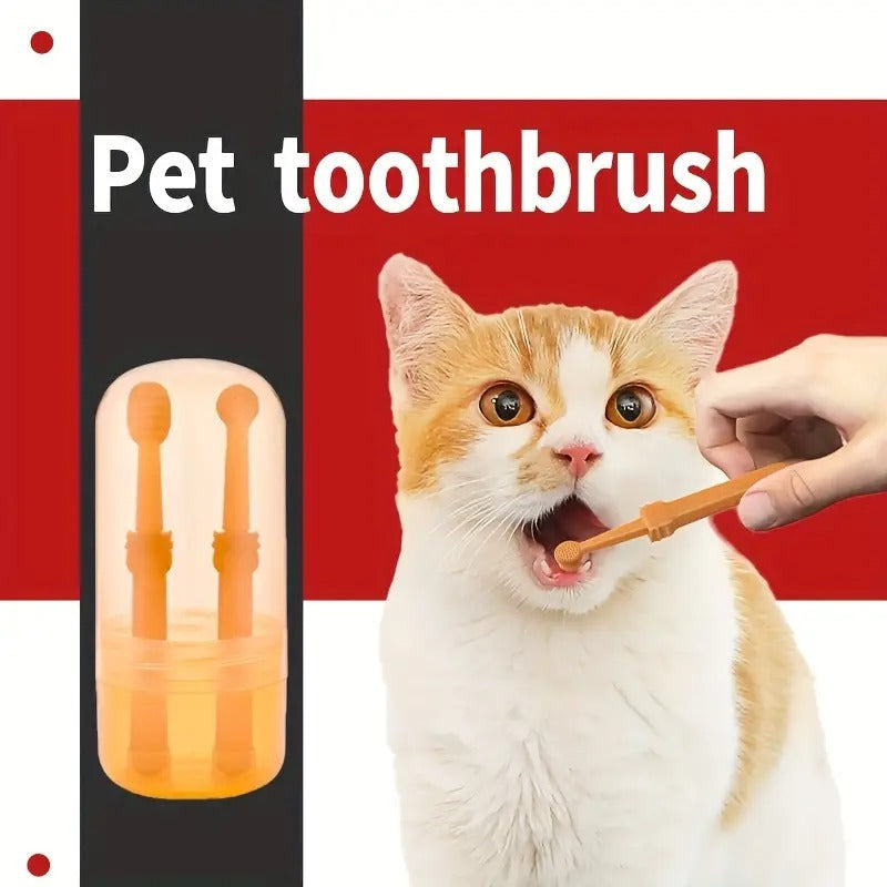 Finger toothbrush unique bristle design detail