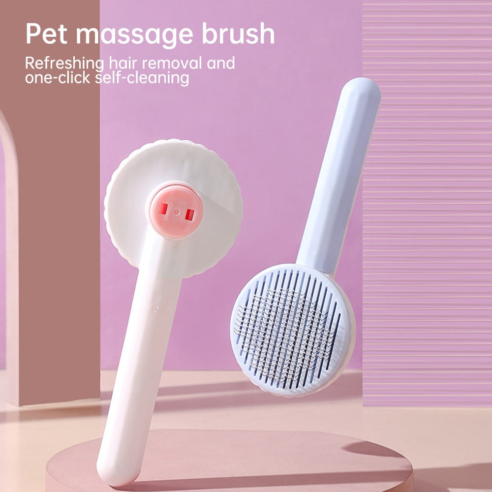 Slicker brush gentle bristles safe for pet skin