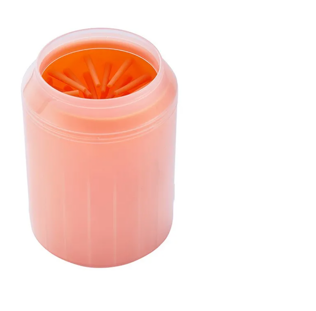 Paw cleaner cup soft bristle 360 rotating action