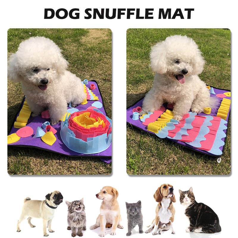 Snuffle mat 70x50cm size for slow feeding and training