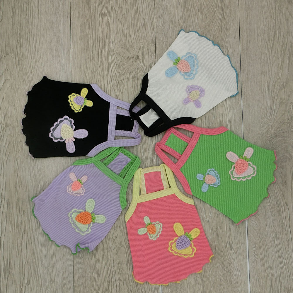 Cute Radish Pet Outfit – Adorable Suspender Vest for Cats & Dogs
