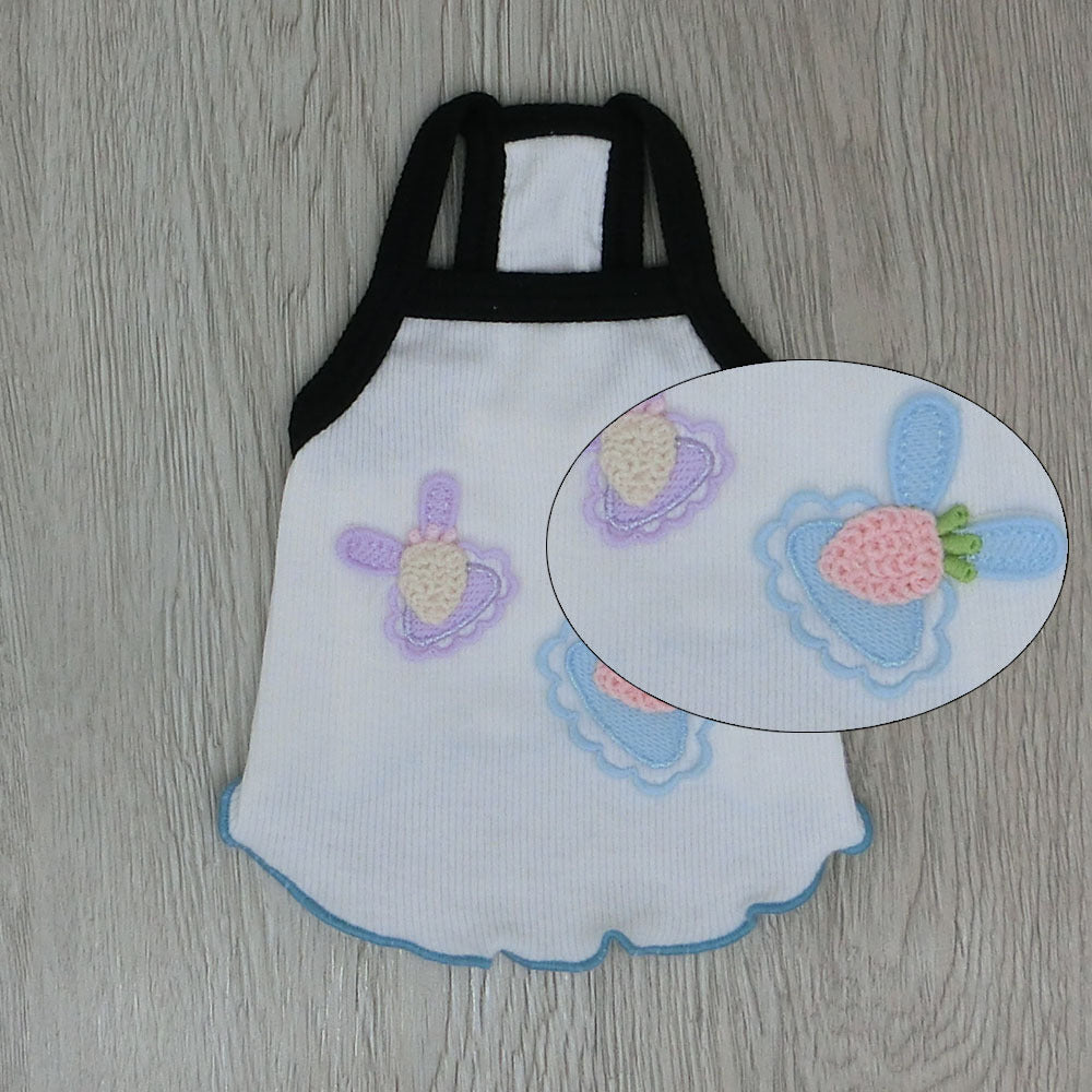 Cute Radish Pet Outfit – Adorable Suspender Vest for Cats & Dogs