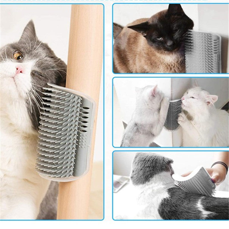 Cat corner self-groomer with catnip – TailoraStyle