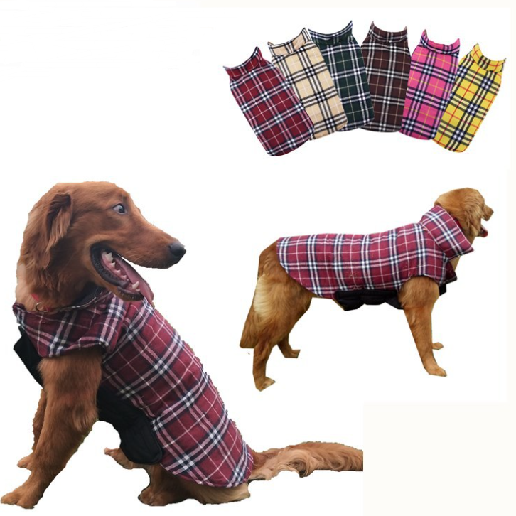 Beige plaid dog coat – TailoraStyle photo 11